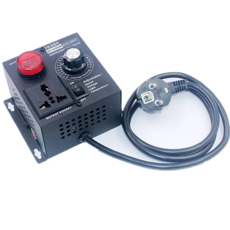 Светодиодный дисплей AC 220V 4000W SCR Электронный регулятор напряжения температурный