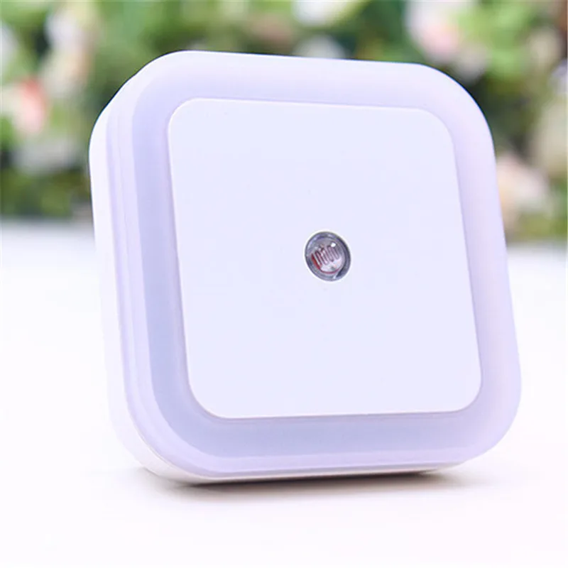 

EU/US plug in Light Sensor Control Night Light Mini Novelty Square Bedroom lamp For Baby Gift Romantic Colorful Lights