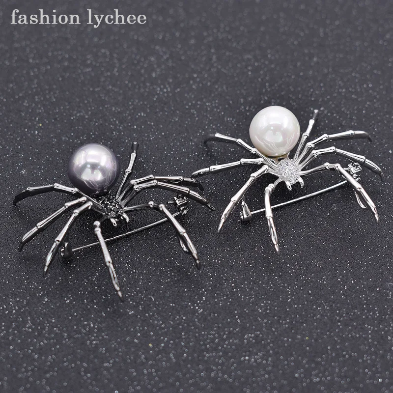 Женские Броши с искусственным жемчугом в виде паука|brooch pins|fashion brooches pinswomen pin |