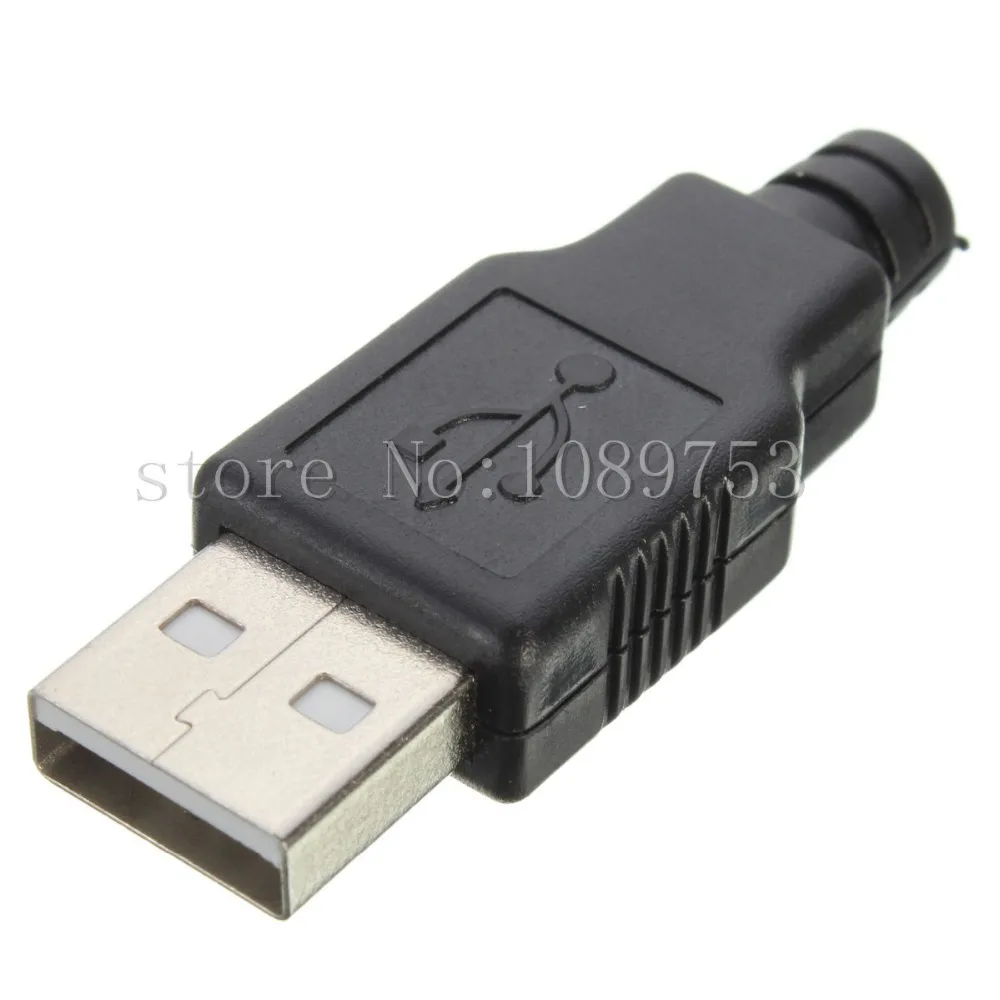 10z Type A Male USB SPINA CONNETTORE 4 Pin MASCHIO Plug Socket Ripar