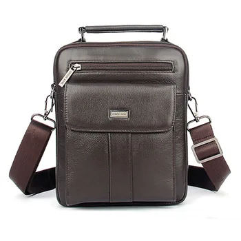 

Men's High Quality Leisure First layer Cowhide fashion Handbag Vintage Genuine Leather Shoulder Messenger Bags Business Bag