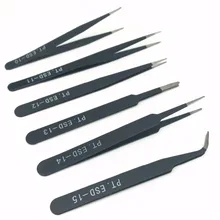 Milda антистатические щипцы для технического обслуживания инструменты ESD10-15 антикоррозийный 6 шт. Ювелирный инструмент Лидер продаж