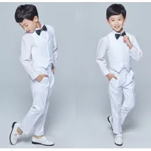 Высокое качество детские нарядные костюмы для свадьбы Дети наделяют костюм костюмы для мальчиков на свадьбу индивидуальный заказ