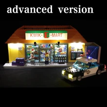 Led Light For Lego 71016 Building Blocks Creator City Street Compatible 16004 Simpsons Kwik-E-Mart Toys( light with Battery box) dhl in stock lepin 16004 2232pcs the simpsons the kwik e mart model building blocks set clone 71016 toys for children