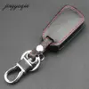 jingyuqin 3 Button Remote Flip Key Leather Cover For Ford Focus KA Mondeo Fiesta Fob Shell Case ► Photo 3/3