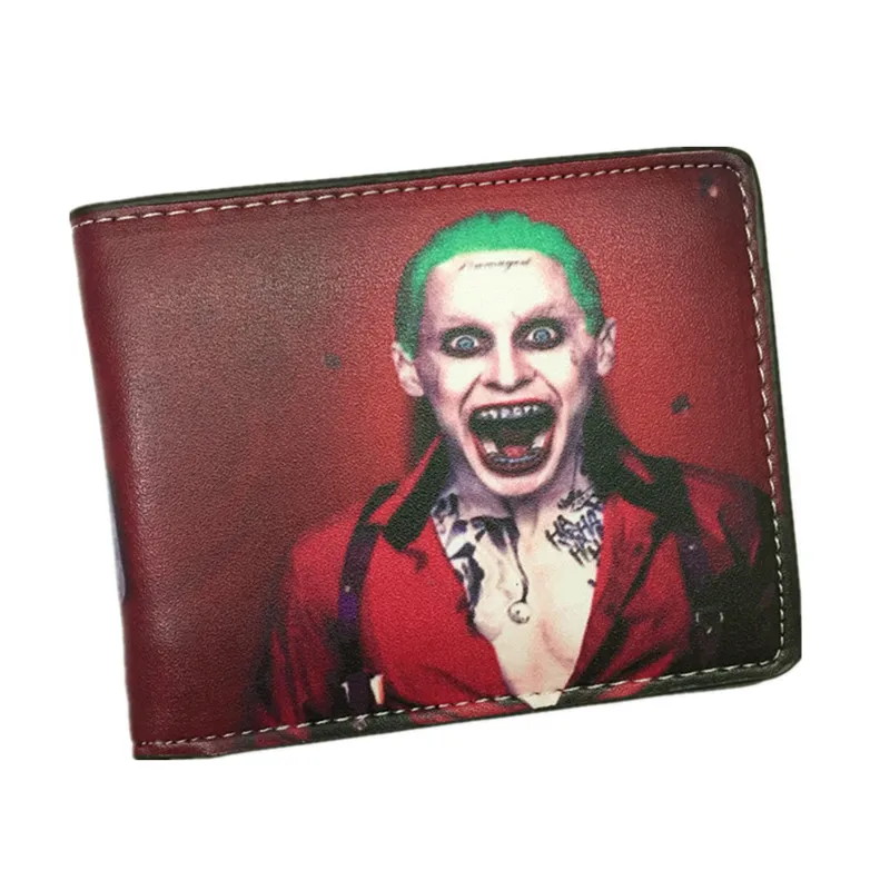  Suicide Squad Wallet The Joker Harley Quinn And Bat Man DC Comics Bifold Men Women Wallets With Card Holder Purse Billeteras 
