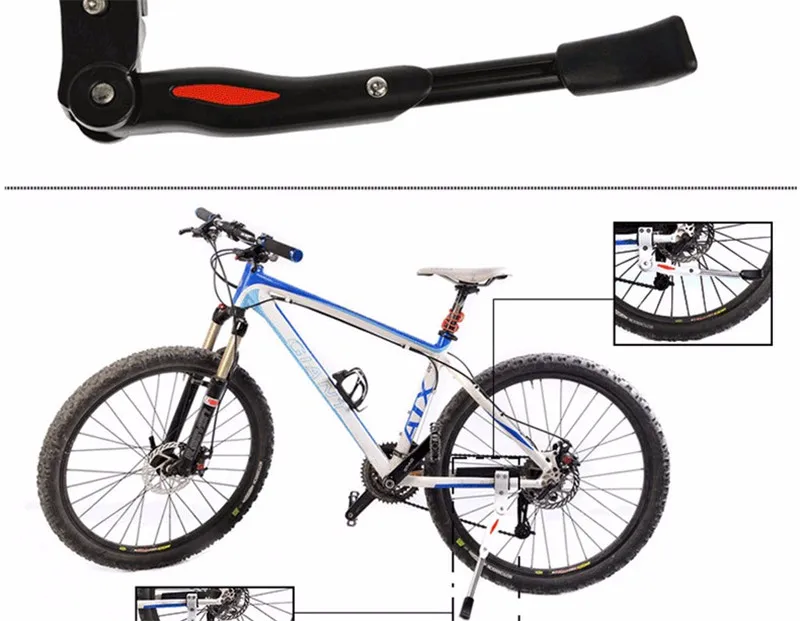 ROBESBON Регулируемая велосипед MTB Алюминий Сторона Kickstand подставка ног Brace Поддержка упаковочные ноги стойки