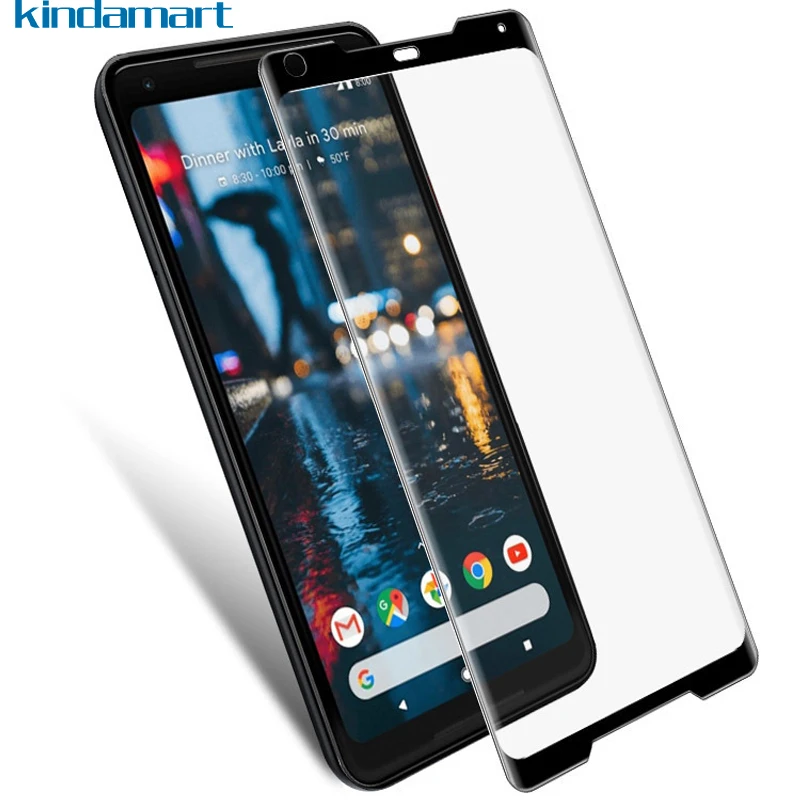 

3D Curved Edge Full Cover Tempered Glass For Google Pixel 2 / Pixel 2 XL Screen Protector 9H Hard Glass Film [Case Friendly]