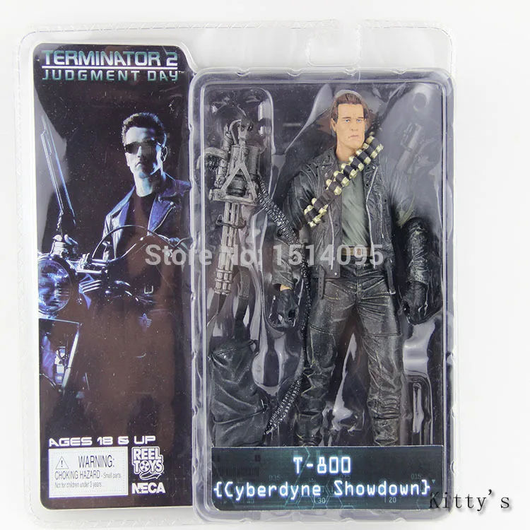 7 "18 см NECA Терминатор 2 фигурку T-800 Cyberdyne Showdown ПВХ Рис игрушки TT010