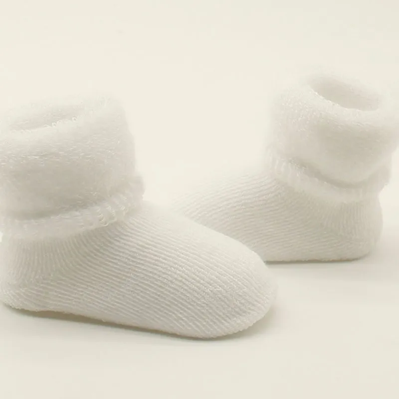 Новые зимние теплые ботинки для маленьких девочек и мальчиков 0-2 лет Мягкие хлопковые носки для малышей пинетки для малышей 6 цветов, H1