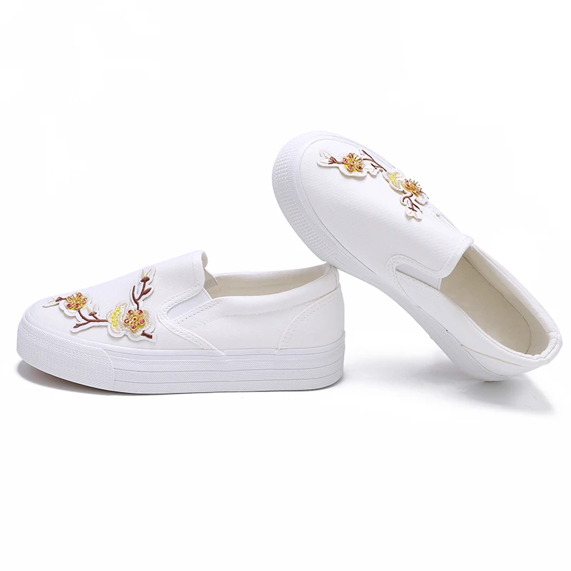 Fujin/Дизайнерская обувь с объемным цветком; сезон весна-осень; обувь на платформе; женские лоферы без шнуровки; обувь на плоской платформе; вулканизированные Стразы