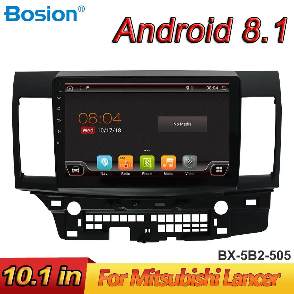 Bosion 2 Din Android 8 1 автомобильный радиоприемник для Mitsubishi Lancer 2010 2016 стерео