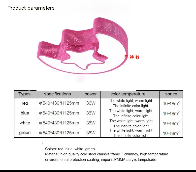 Креативный светодиодный потолочный светильник star half moon 85-265 V 30 W led Детская комната потолочные лампы для спальни декоративные светильники