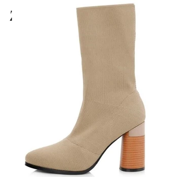 

Chaussure Femme Ladies High Heels Zapatos Mujer Fashion Wedding Girls Woman Shoes Boots For Women Pumps Winter Elegant P161261