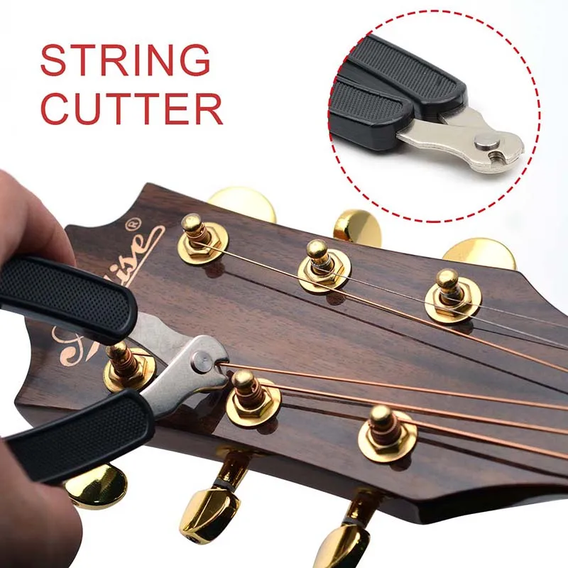 Miwayer Guitar String Winder 3 IN 1String Peg Winder + String Cutter + Pin  Puller Instrument Guitar Maintenance Tool Repair Tool