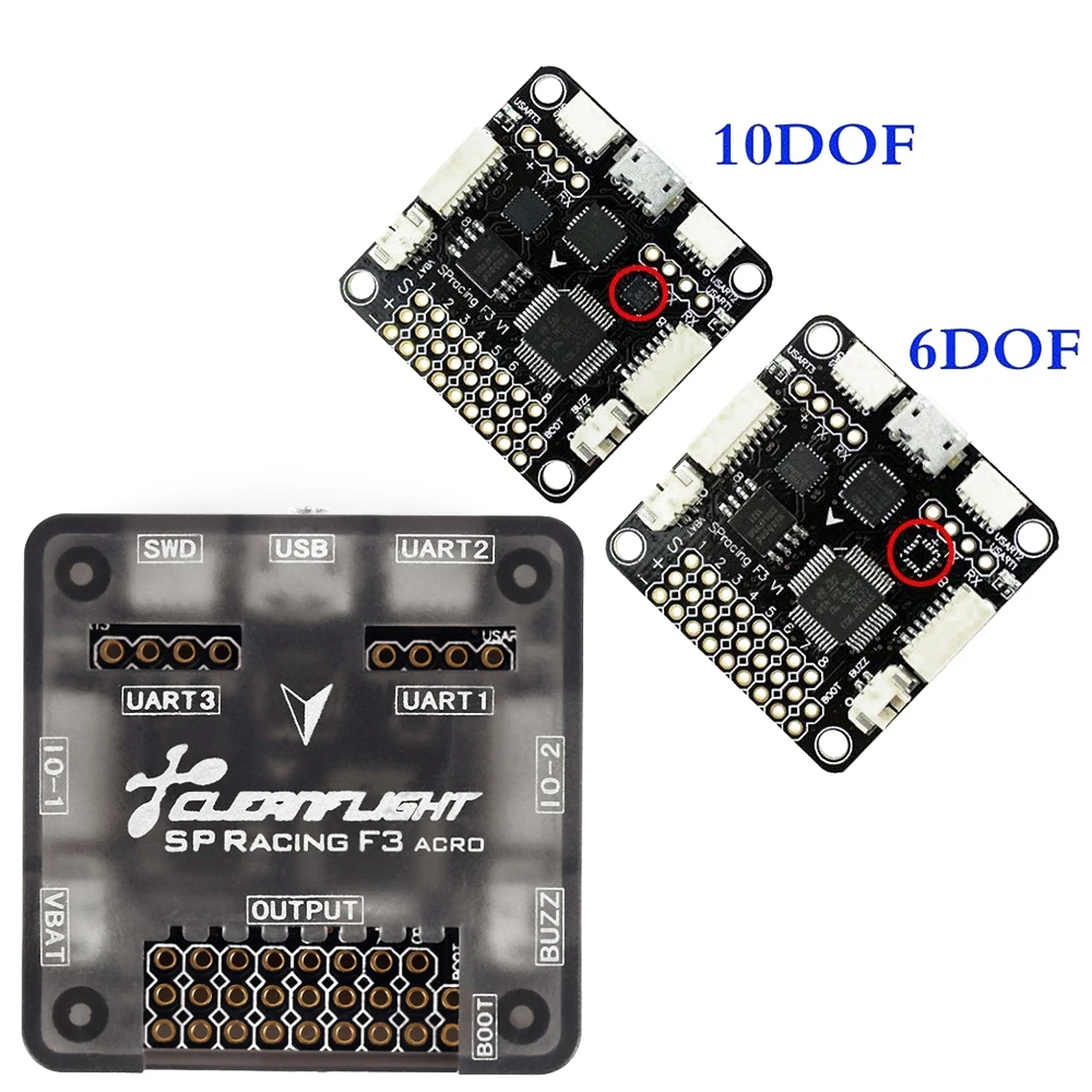 

1pcs SP Racing F3 Flight Control Acro 6 DOF/Deluxe 10 DOF Version for QAV250 Mini 250 280 210 180 Quadcopter
