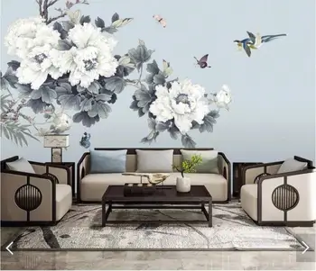 

3D Retro Flower Butterfly Wallpaper Mural Print Photo Wallpaper for TV Background Home Wall Decor Custom Floral Wall Paper Rolls