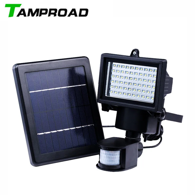 TAMPROAD Infrarood Sensor Motion Solar Lamp 60LED Wandlamp Outdoor Waterdichte Tuin Straat Patio Villas Gang Home Verlichting