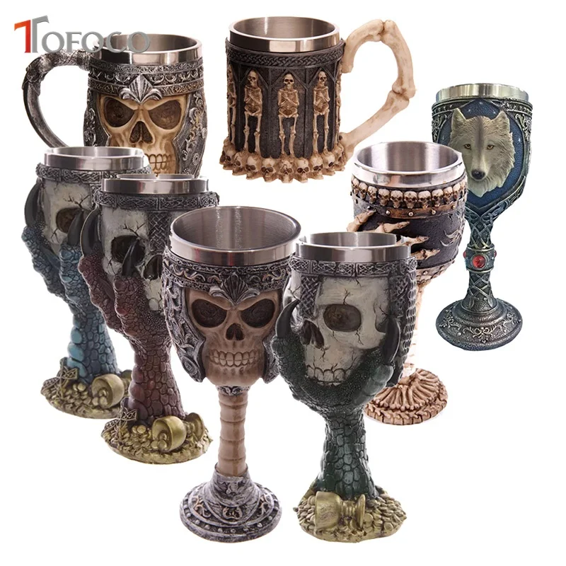 Buy TOFOCO New Stainless Steel Gothic Goblet Halloween