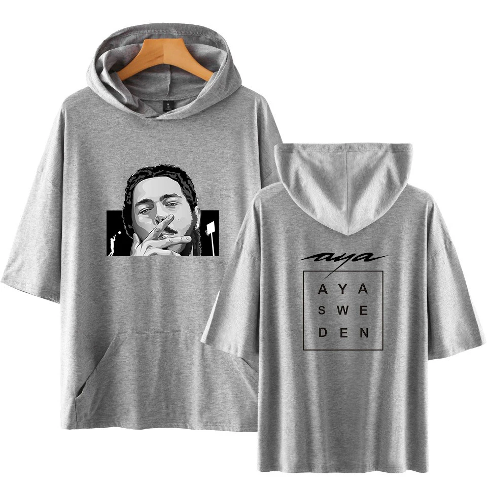 Мужская футболка Post Malone в стиле Харадзюку летняя хип поп рок мужская толстовка с