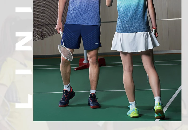 Li-Ning, женские футболки для бадминтона из моно пряжи, дышащие, для фитнеса, для соревнований, топ, Удобная подкладка, Спортивная футболка, AAYN048 WTS1362