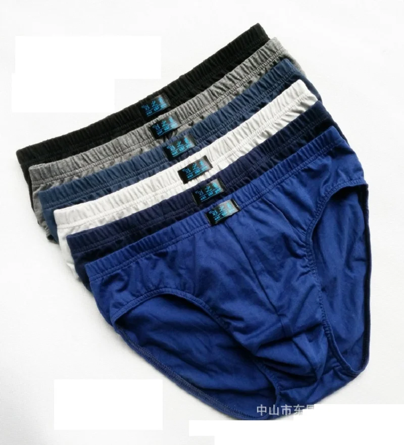 L,XL,2XL,3XL,4XL,5XLNew arrival Solid Briefs Factory Direct Sale 6pcs