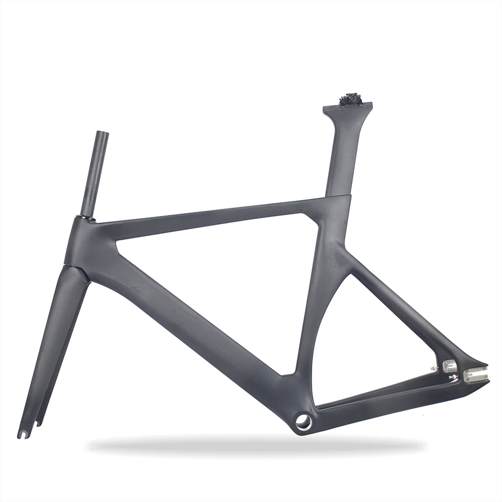 Discount 2018 Newest Carbon Track Bike Frameset fixed gear full Carbon Road Frame fork seatpost 1