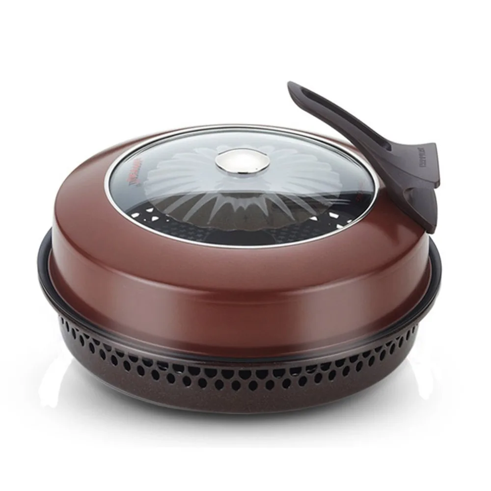 Happycall barbecue sans fumée cuisine large directe feu four Grill Pan