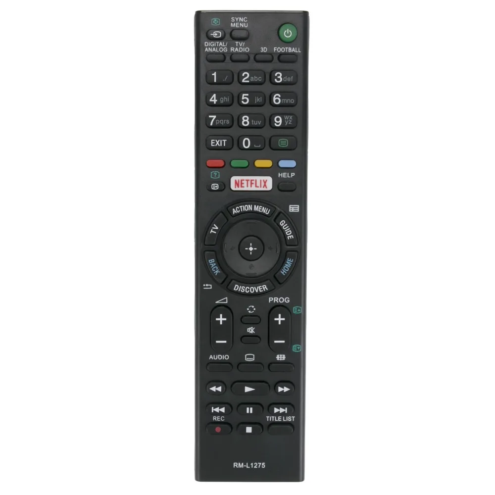 

New universal remote control RM-L1275 RML1275 With NETFLIX Button for Sony LED TV RM-ED036 RM-GA019 RM-Y173RM-YD005 RMT-TX100