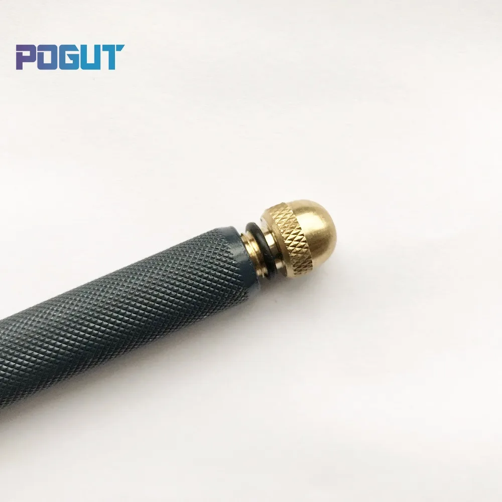 Бесплатная доставка POGUT Китай Стекло плитки резак TC17 металлической ручкой для 3-10 мм Стекло прямо режущий инструмент латунь запчасти Toyo Тип