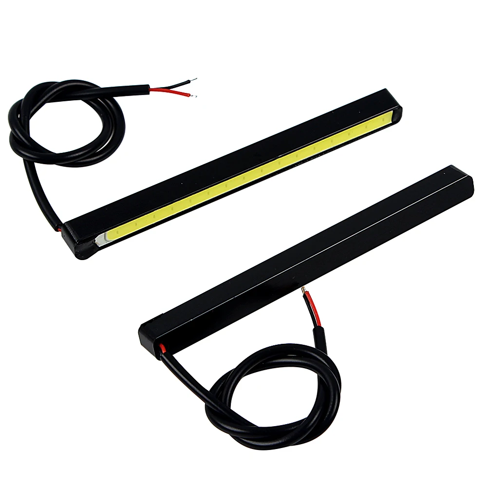 

2PCS 10.5cm Car DRL LED Daytime Running Lights Car-styling Ultra Bright COB LED Auto Daylight Driving Fog Lamps Day Light Source