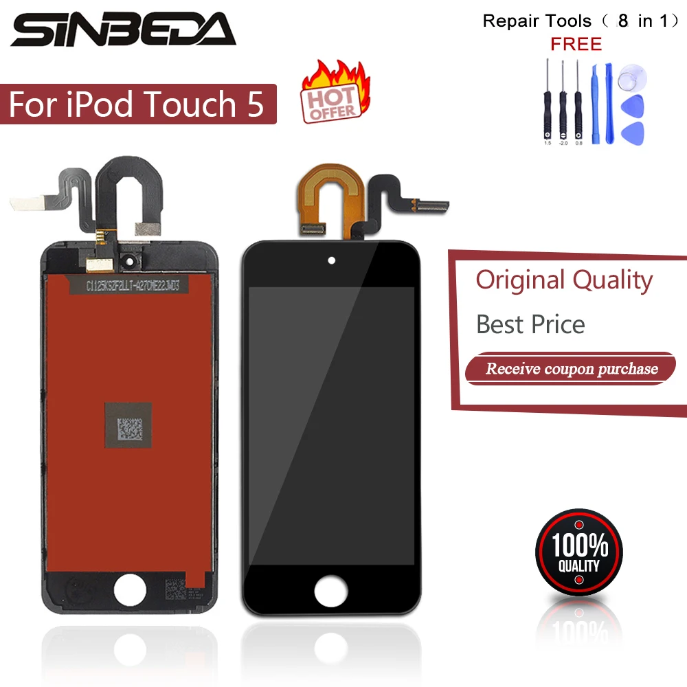 ЖК дисплей Sinbeda для iPod Touch 5 6 7 сменный экран Touch5 Touch6 дигитайзер сенсорного