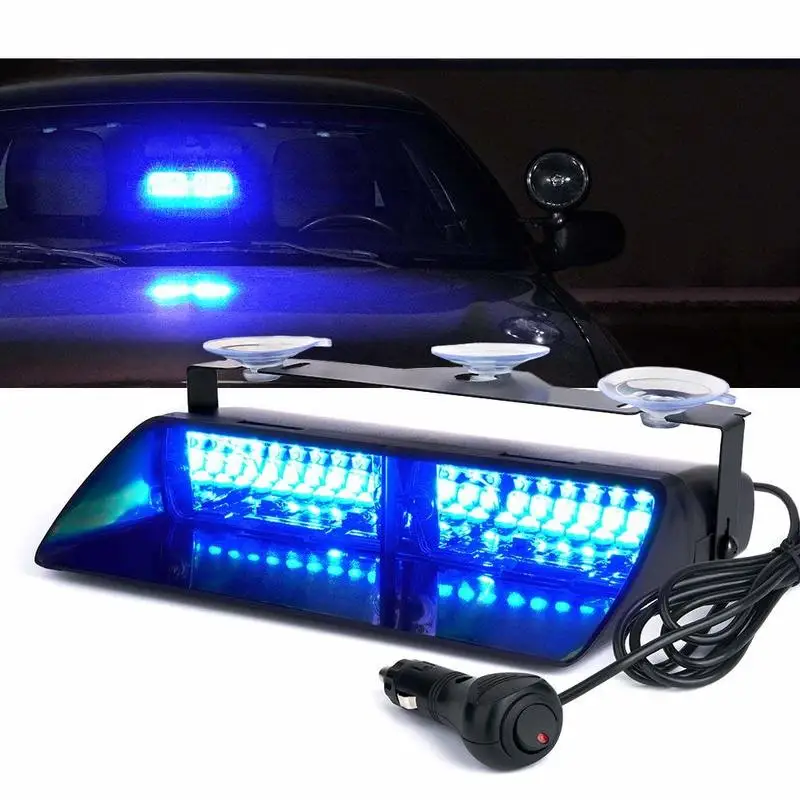 

Mansuo Blue 16 LED High Intensity LED Law Enforcement Emergency Hazard Warning Strobe Lights For Interior Roof/Dash/Windshield