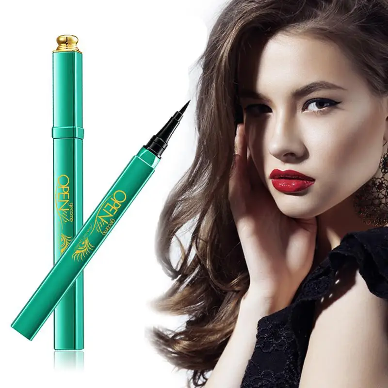 

Eyebrow Color Pencil Black Liquid Eyeliner Long-lasting Waterproof Eye Liner Pencil Pen Nice Makeup Cosmetic Tools Green Peacock