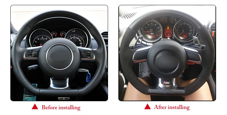 for Audi TT 2009 steering wheel cover