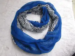 Новинка 2014 года зебры способа печати Для женщин бесконечность шарф 6 Цвет Круглый Круг Шарфы для женщин сплошной шарф 10 шт./лот оптовая