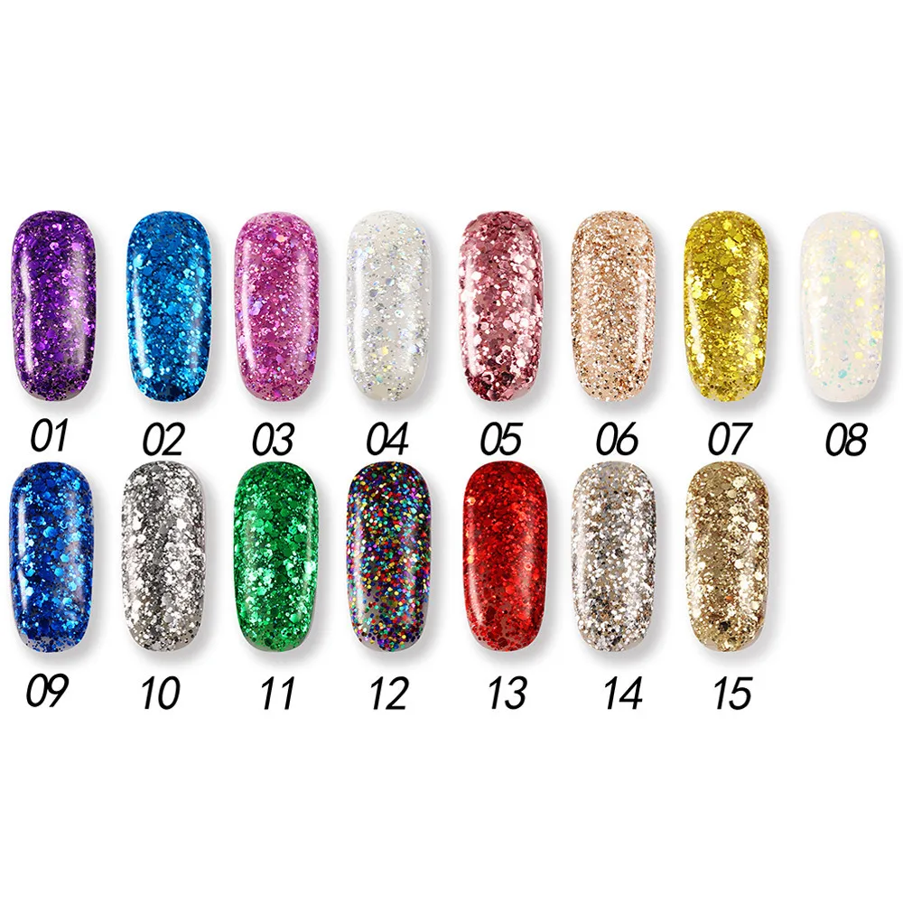 KCE 6 мл УФ гель для ногтей Алмазные Блестки высокое качество лак Vernis a ongle красоты