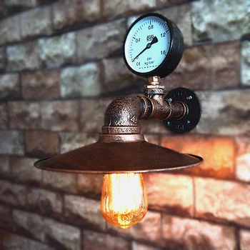 

Wall Lamp Vintage Industrial Wind Hand Wrought Iron Lamps Home Furnishing Creative Metal Wall Lamp Bar Room Lights