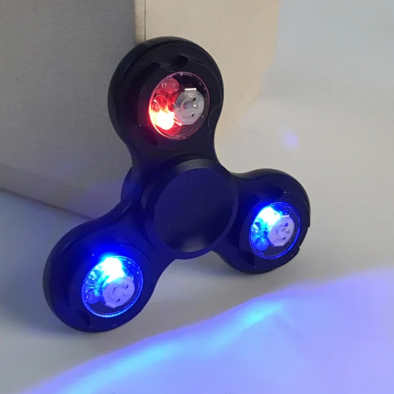 

LED lights Colorful Fidget Toy Handspinner Toys Kids Rotation Time Long For Autism and ADHD Kids/Adult Funny Anti Stress