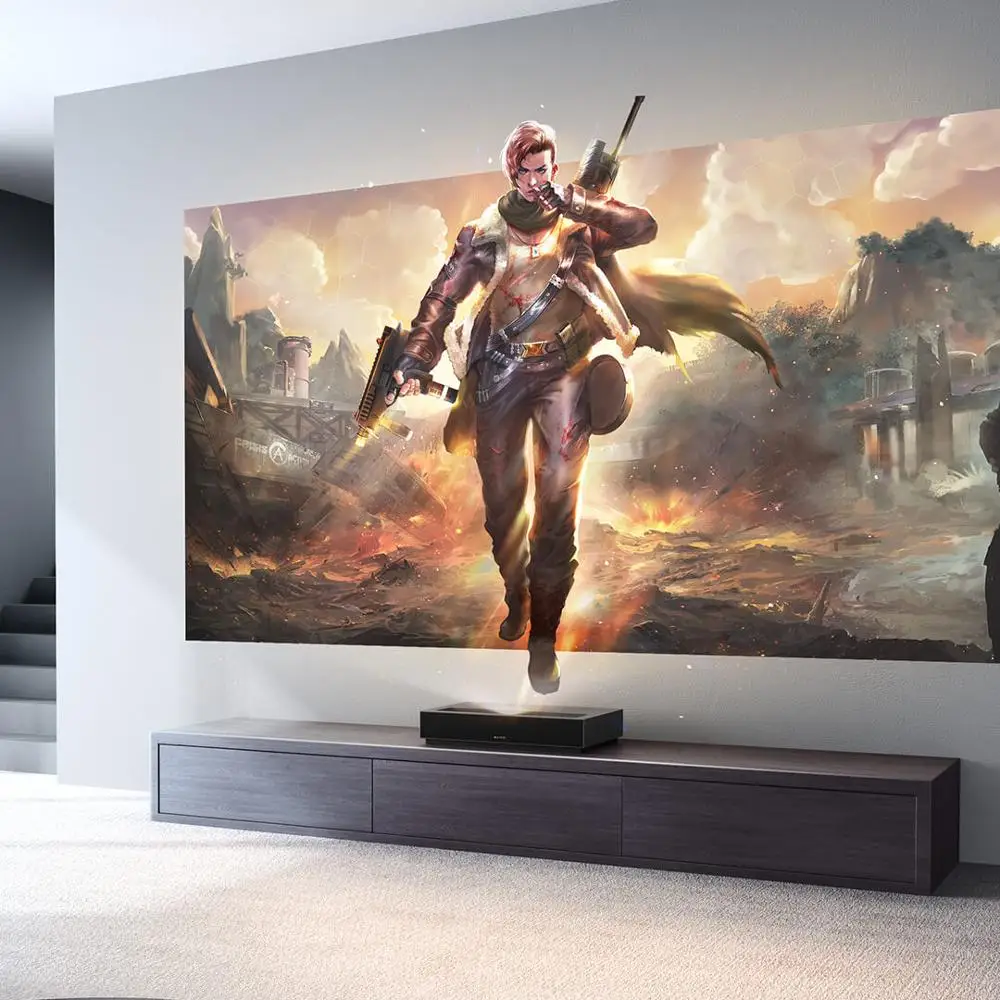 Youpin Fengmi 4k лазерный проектор Кино 150 дюймов ALPD светильник источник 4K 3D 2Гб 64Гб bluetooth