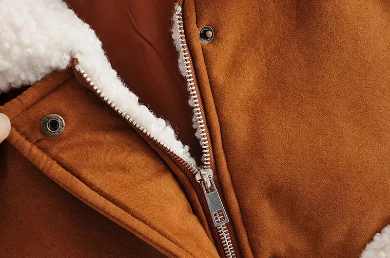 KIYUMI Женское пальто лоскутное флисовое пальто с длинным рукавом Свободная Повседневная укороченная куртка осенне-зимняя куртка теплое плотное пальто новое