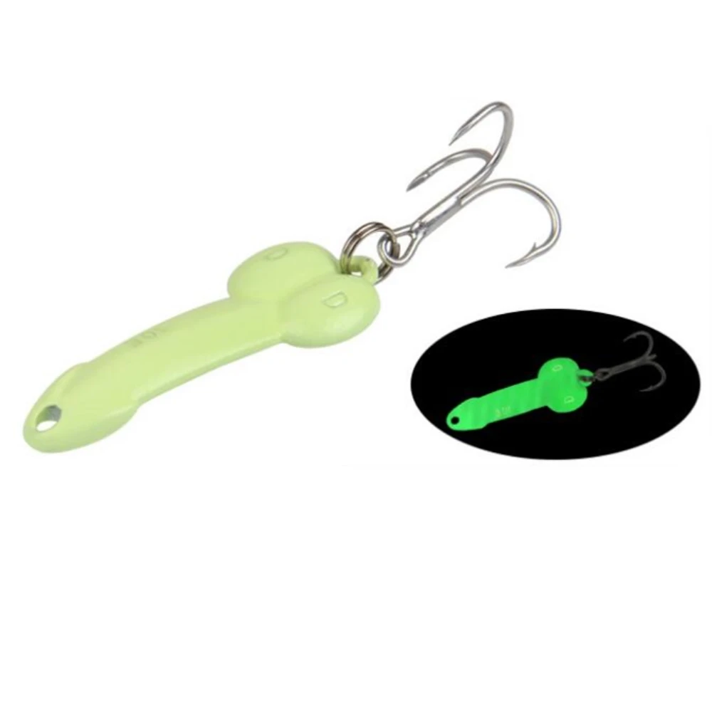 

1pcs/lot 5g/10g metal spinner bait luminous spoon noctilucent sequins hook fishing lure Bass Pike artificial hard bait crank bai