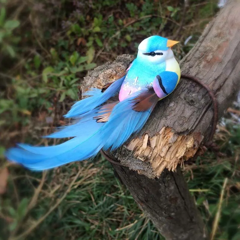 

12PCS/12*3*3.5CM Decorative Fake Feathers Bird Artificial Foam Mini Birds With Clip/Foot/Magnet,DIY Decoration for Home,Wedding