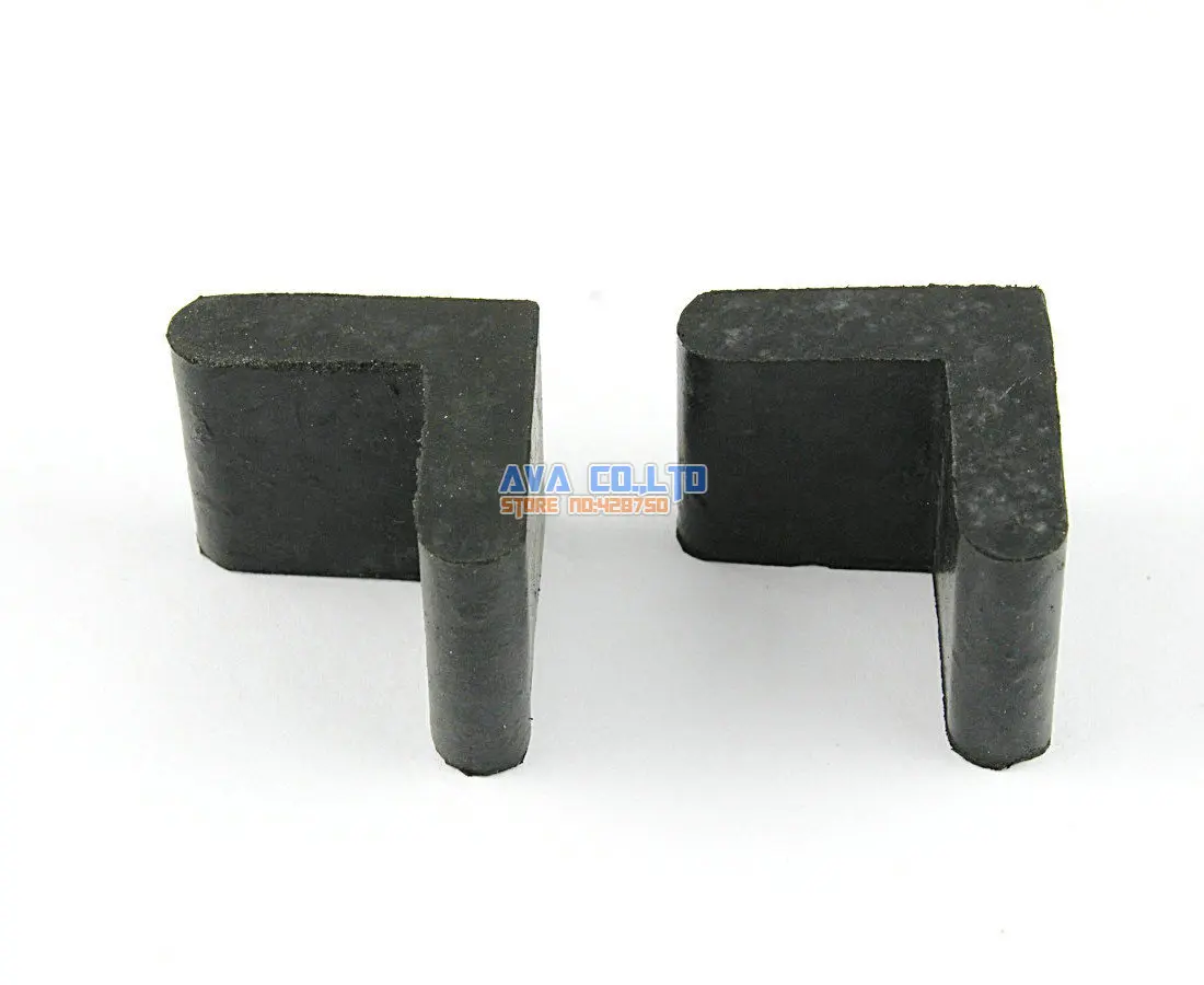24 Pieces 25 x 25mm L Shape Furniture Feet Rubber Cover Angle Feet Pad Black