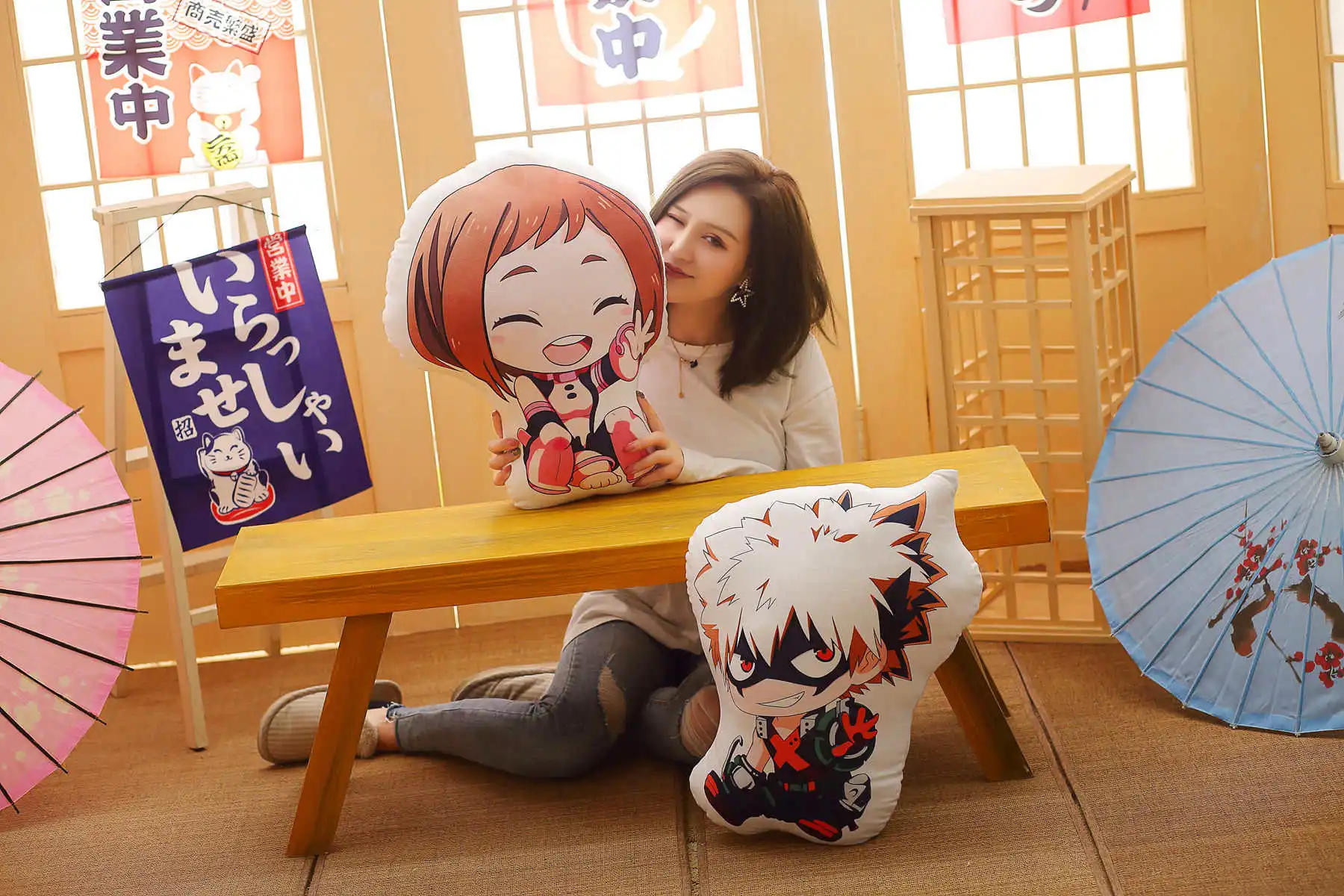 Плюшевая кукла подушка для косплея My H my hero actoria midoroki Shoto Bakugou Katsuki Asui Tsuyu OCHACO URARAKA| |
