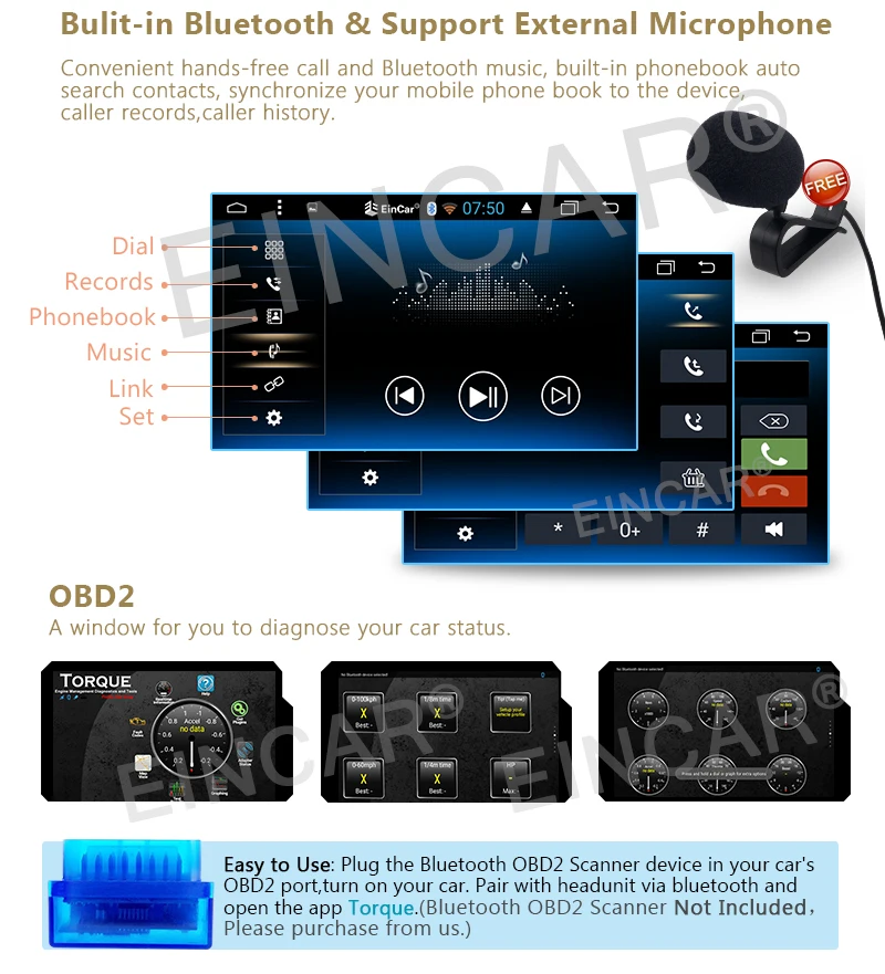Best Android 6.0 2Din Car Radio Stereo HD DVD Player GPS Nav  Bluetooth Car styling cassette tape recorder PC DVD Player In console 5