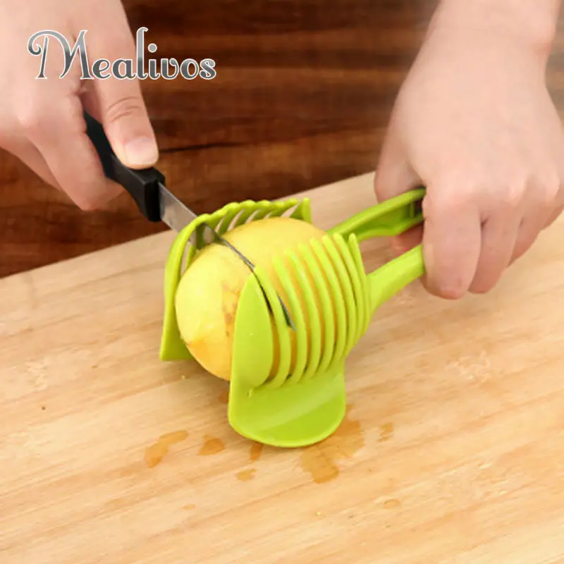 1 шт. пластиковый нож для нарезки томатов фруктов|tomato slicer|fruit cutterperfect slicer |