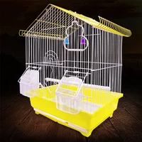 MUJIKU Aviculture инструмент для домашних животных оснащен стоячим палкой еда оконные ручки лотки птица клетка птица дом форма попугай клетка