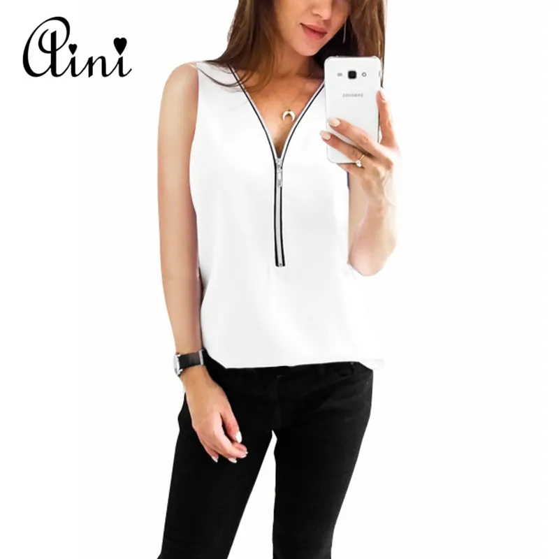 Plus Size Sleeveless Chiffon Blouses Summer Women Vest Chiffon Tank Top Boho Plus Size Tops Solid Female Blusa Beach Summer Tops Blouses