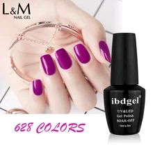 Garrafa preta 15ml ibdgel polish12 pçs conjunto lote frete grátis uv unhas gel gel gelpolonês profissional superior base casaco embeber fora
